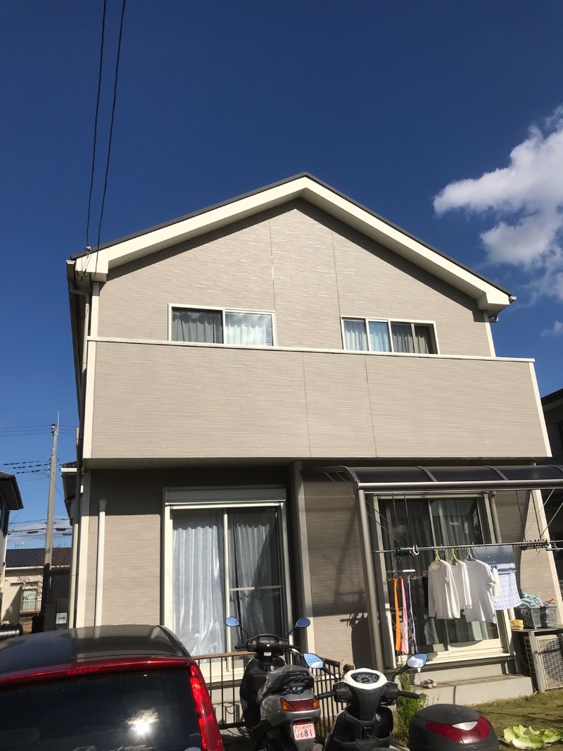 土浦市でアスファルトシングル屋根の住宅の塗装工事のご相談を受けました