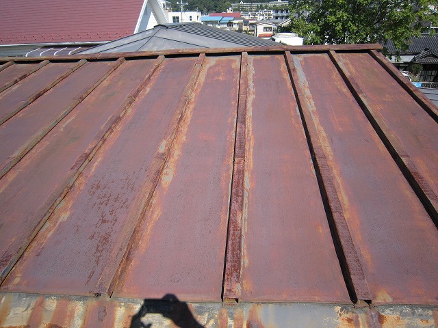 トタン屋根さび