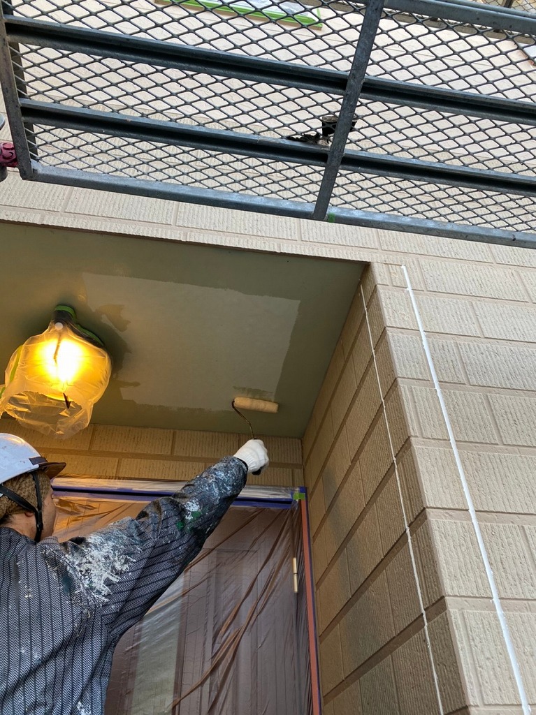 福岡市東区一軒家の軒天井・鼻隠しの塗装を行いました！