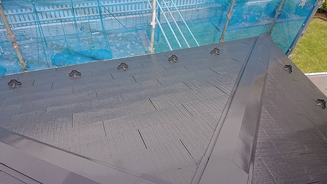上伊那郡宮田村：シャネツテックSi-JYを使ったスレート屋根塗装