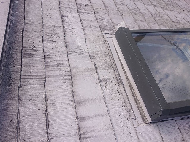 駒ヶ根市：屋根の設置した天窓周囲の雨仕舞