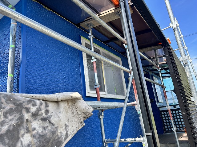 駒ヶ根市：外壁サイディングにリファインMF-IRで仕上げ塗装