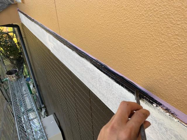 揖斐郡池田町で外壁塗装工事の附帯部分を塗装して仕上げの作業をしました