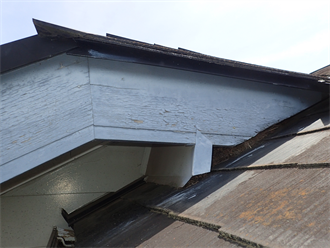 千葉市若葉区御成台にて屋根調査にあわせて鎧張りサイディングの外壁塗装前点検を実施