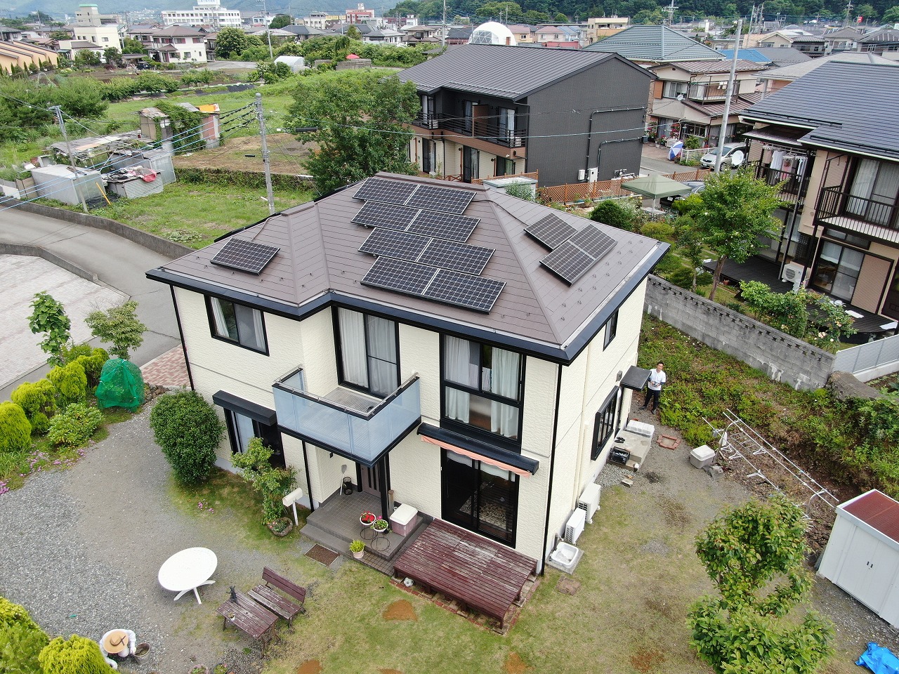 富士河口湖町　屋根塗装完成