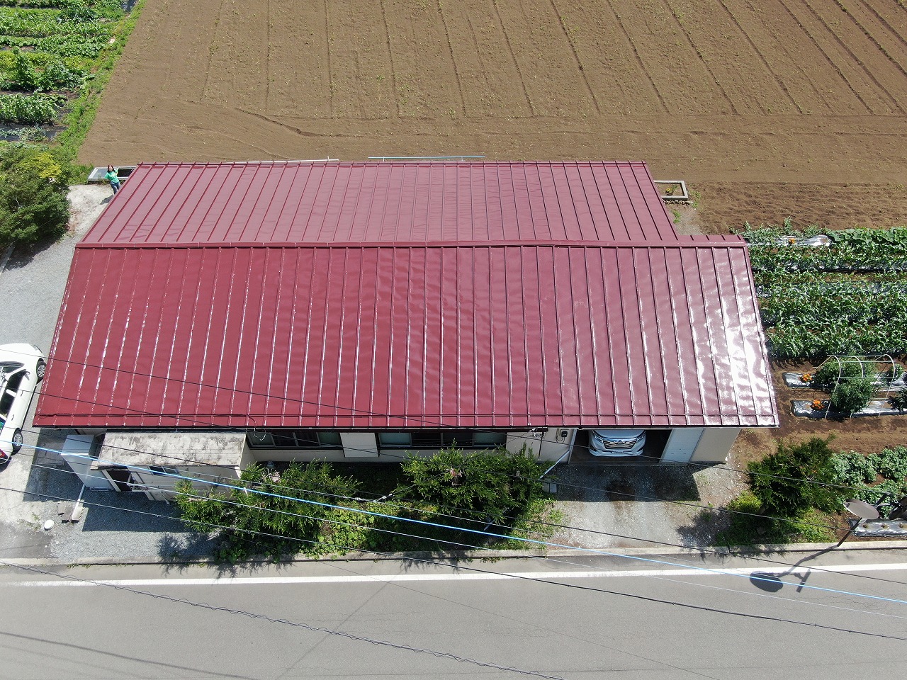富士河口湖町　屋根塗装　遮熱