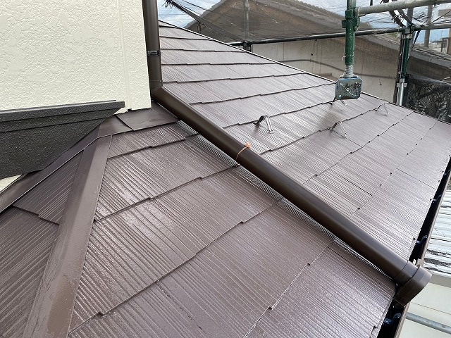 南アルプス市　屋根塗装　工事完了