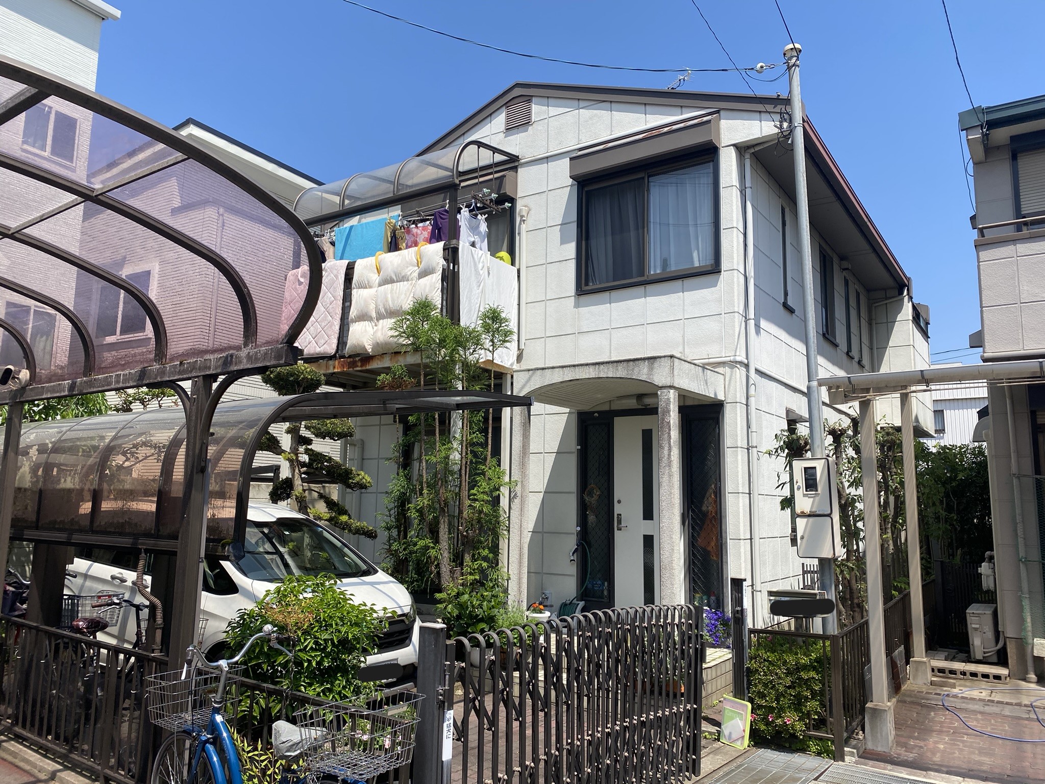 平野区長吉六反にて、築30年の積水ハイムのお家の現調に行きました。