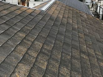 新宿区西落合にてファインパーフェクトベスト(コーヒーブラウン)で屋根塗装を行い防水性能を回復
