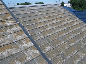 港区高輪の築22年のお住まいで水性シリコンベストⅡ(ブラック)による初めての屋根塗装メンテナンスを実施！