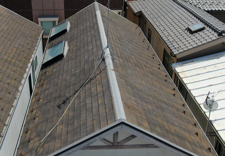 浦安市富士見のお客様へスーパーガルテクトで屋根カバー工事のご提案