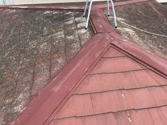 我孫子市栄にて築22年のスレート屋根を塗装致しました
