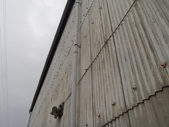 千葉県君津市　屋根カバー工法　外壁塗装　外壁点検　汚れ
