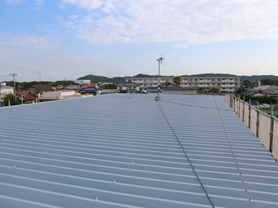 千葉県　富津市　外壁塗装　屋根カバー工法　階段防水　完了後2