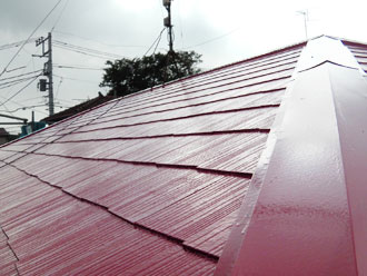 神奈川県横浜市中区　屋根塗装　スレート