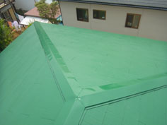 屋根塗装完工2