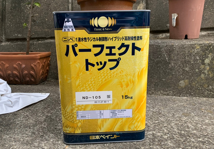 木更津市日の出町でパーフェクトトップND-105とND-375を使用して外壁 