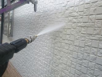 江戸川区　外壁塗装　高圧洗浄