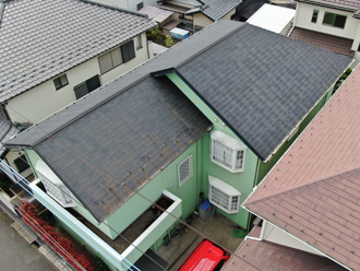 松戸市新松戸の屋根調査はドローンを使用、外壁もしっかり点検します