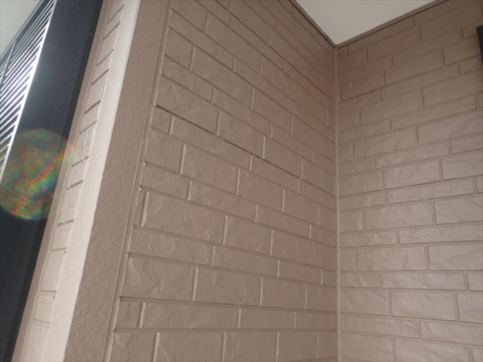 木更津市中野にて台風で被害を受けた軒天の張替に併せ外壁塗装(パーフェクトトップ：ND-342)