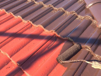 屋根塗装　ルーフマイルドSI　ニューコーヒーブラウン2