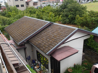 屋根塗装前 スレート屋根塗装