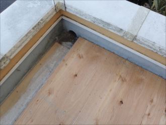 木更津市｜玄関ポーチから雨漏れが生じ、確認補修工事
