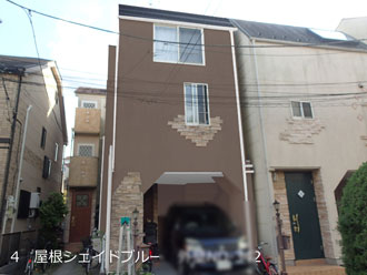 屋根シェイドブルー 外壁ND-342