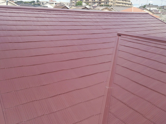 屋根塗装　チョコレート　大