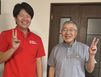 A様とスタッフ