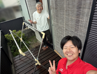 A様とスタッフ