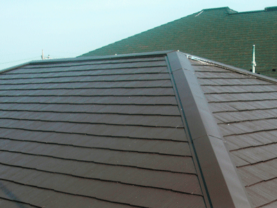 横浜市金沢区｜屋根塗装と強風で飛散した棟板金の補修