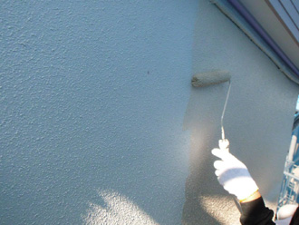 江戸川区　外壁塗装　コスモシリコン2で塗装