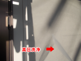 葛飾区 外壁塗装前の高圧洗浄
