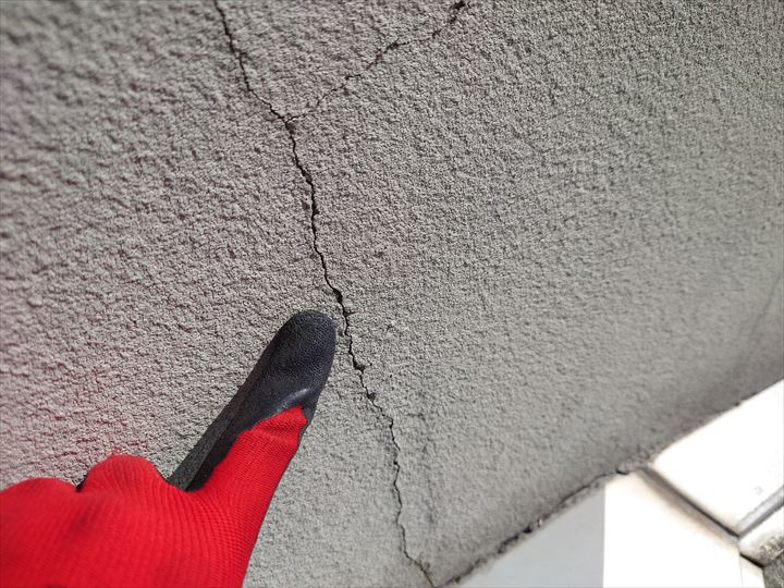 モルタル外壁クラック