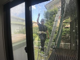 散水試験