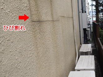 江戸川区　モルタル外壁は経年でひび割れを起こしやすい