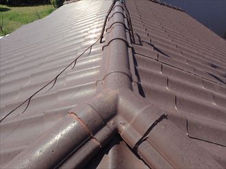 茂原市高師で、パーフェクトベストを使用しての屋根塗装工事を行いました