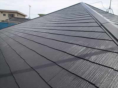 袖ケ浦市｜ファインシリコンベストによる屋根塗装と目地補修（ALC）