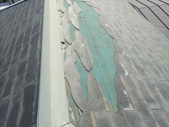 木更津市　被害を受けた屋根面