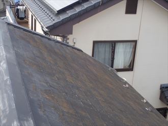 木更津市　屋根材の表層