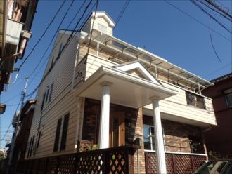 浦安市堀江でお家の外装をメンテナンス、屋根塗装と外壁塗装を行いました