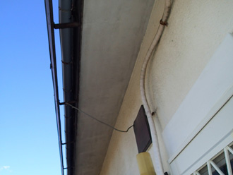 江戸川区　外壁塗装前の外壁は汚れが目立っている