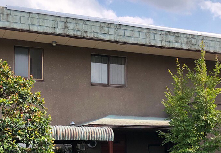 東村山市恩多町のお住まいにて施工させて頂いたパーフェクトトップ（ND-342）を使用したモルタル外壁塗装をご紹介！