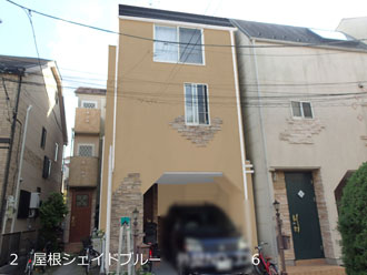 屋根シェイドブルー 外壁ND-376