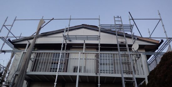 富津市｜足場代を考えて外壁塗装も一緒に施工