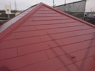 屋根塗装　サーモアイSi　クールブラウン