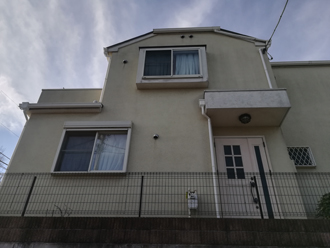 横浜市神奈川区松見町にてサーモアイSi（クールダークグレー）とパーフェクトトップ（ND-174・ND-370）を使用した屋根外壁塗装