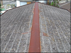 千葉市花見川区｜屋根塗装と錆の発生した棟板金を交換