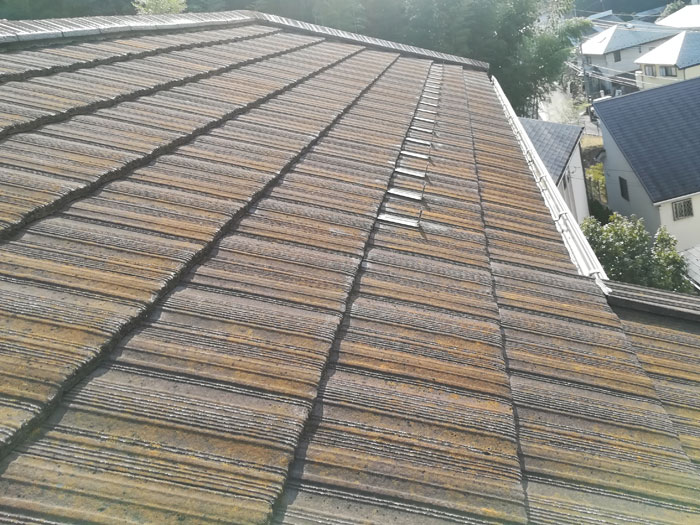 屋根点検　セメント瓦